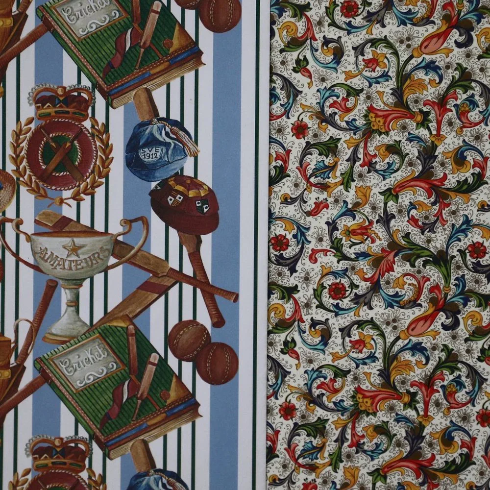 2 Rossi Italian Decorated Gift Wrap Scrapbooking Decoration Paper Florence Italy